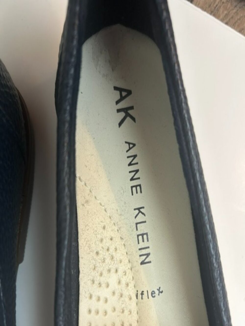 Anne Klein iFlez Blue Slip On Loafers Women's size 8.5 - Like New - Picture 4 of 6